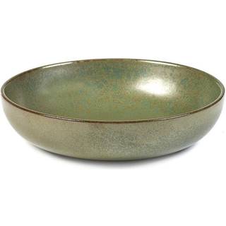 Serax Surface dyb tallerken 16 cm Camogreen