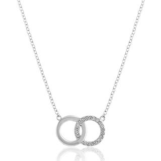 Olivia Burton Silver Bejewelled Interlink Necklace - 40cm