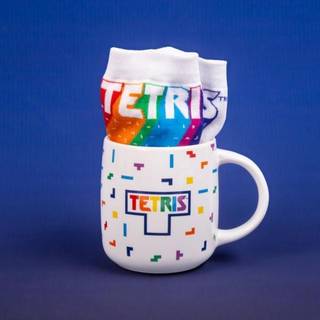 Officiel Tetris-krus og sokker-sæt – Retro-spilgave