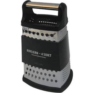 Råkostjern m. 4 Sider - Sort/Stål