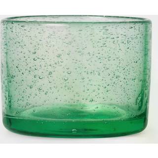 Ferm Living Oli Vandglas Lav Genanvendt Glas 11 Cl - Drikkeglas Mundblæst Glas Grøn - 1104265515