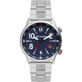 Columbia Outbacker Quartz Navy Blue Dial Silver Stainless Steel Bracelet Men's Watch CSC01-007