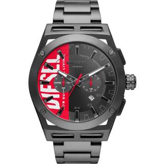 Diesel DZ4598 Timeframe Chronograph Grey IP Bracelet Watch - W11245