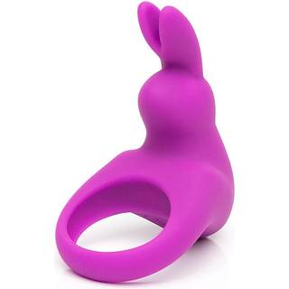 Happyrabbit Glide - genopladelig vibrerende penisring (lilla)
