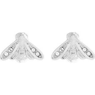 Olivia Burton Glitter Bee Silver Earrings