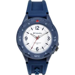 Columbia Exclusive Trailhead Quartz White Dial Blue Silicone Strap Watch CSS13-003