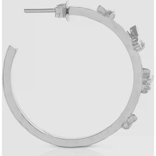 Olivia Burton Silver Lucky Bee Hoop Earrings