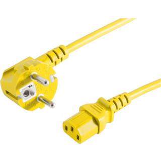 Standard 230V netkabel - Gul - 3 m
