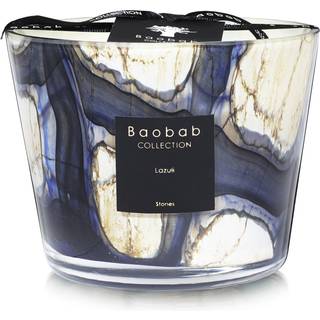 Baobab Collection Candlelight And Scents - 'Stones Lazuli' candle, small in Blue Glass & wax