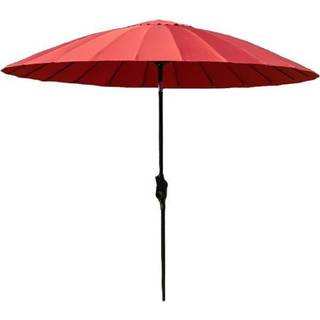 Venture Design Palmetto parasol med tilt, sort/blå, Ø270 cm