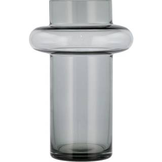 Tube Vase fra Lyngby Glas - Dark Blue farve - Gennemfarvet glas