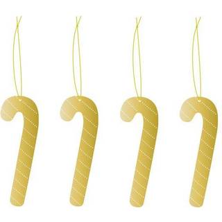 Cooee Design Cooee juleophæng messing 4-pak Candy cane