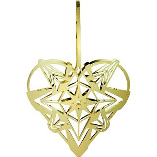 Rosendahl Karen Blixen Julehjerte - 25,6 cm. - Guld