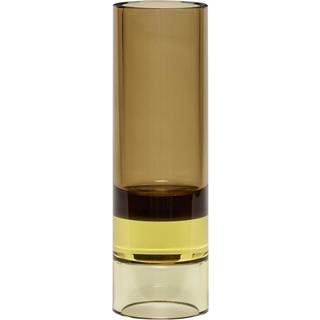 Hübsch Lysestage vase Ø5 cm Brun-gul
