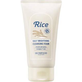 Skinfood Rice Daily Cleansing Foam 150 ml - Delikat fin og glat lysende rensning med g?rede hvide risingredienser - Firmende boble ansigtsskum re