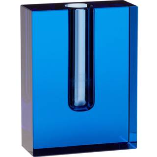 Hübsch Block vase 16 cm Blå