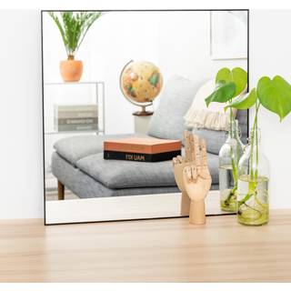 Spejl med ramme i sort look 60x60 cm - 4001410