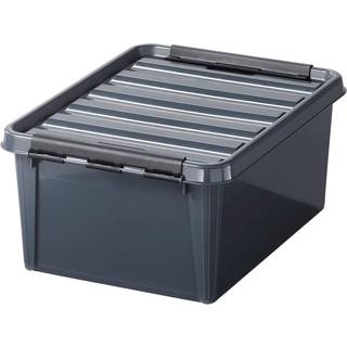 Plastkasse Smart Store 15 liter 40x30x19cm med låg grå
