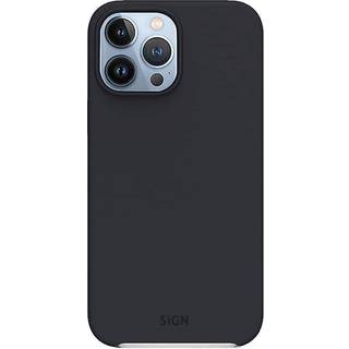 SiGN Liquid Silicone Cover til iPhone 13 Pro Max - Sort