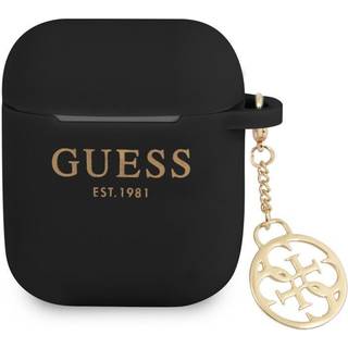 Guess 4G Charm AirPods / AirPods 2 Silikone Cover - Sort