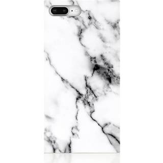 iDecoz Square Case - Marmor (iPhone 8/ Plus) - Hvid