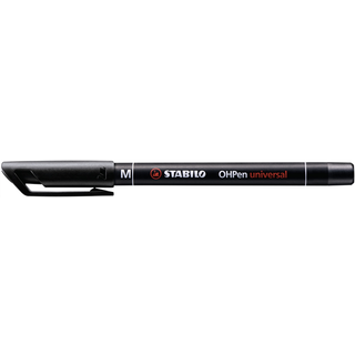 10 x Stabilo 843M OH permanent marker 1mm sort