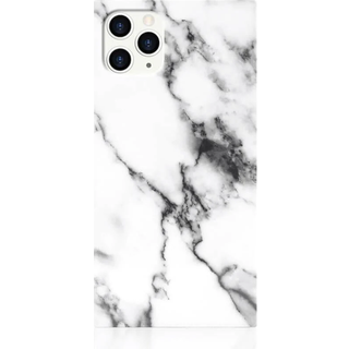 iDecoz Square Case - Marble (iPhone 11 Pro) - Hvid