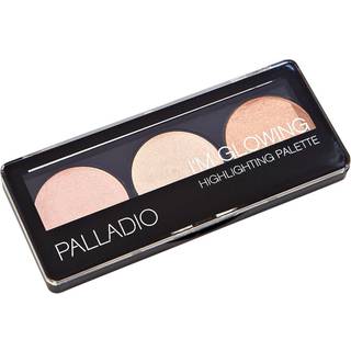 Palladio Jeg gl?dende lysende fremh?vning af palett gl?d bronzer pulver makeup s?t h?jt pigmenterede skinnende farver