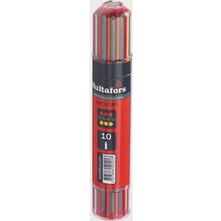 Hultafors Dybhulsmarkør dry refill 4 grafit stifter & 6 stifter i kridt 3 røde & 3 gule, 650120