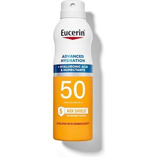 Eucerin Advanced Hydration Solcreme Spray SPF 50 Letvgts Solcreme Lotion Spray Hypoallergen Duftfri og alkoholfri 6 Fl Oz