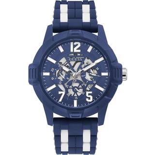 GUESS GW0428G3 Striker Multi Dial Blue And White Strap Watch - W96219