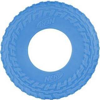 Nerf Dog Rubber Tire Flyer Dog legetøj Flyvende disk Lett Vægt Holdt flyder i vand Fantastisk til strand og pool 10 tommer diameter til mellemsto