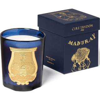 Trudon Candlelight And Scents - 'Madurai' candle in Blue Glass, Vegetal wax
