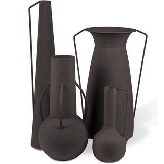 POLSPOTTEN Vases - 'Roman' vase, set of four, black in Black Metal