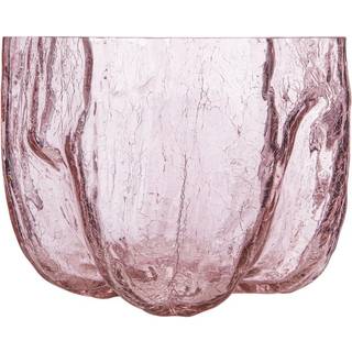 Kosta Boda Crackle vase 17,5 cm Lyserød