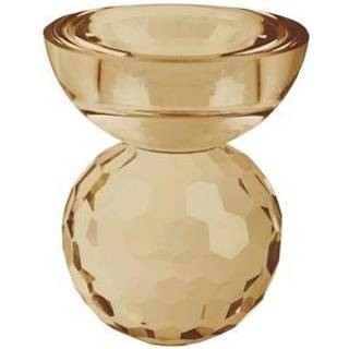 Lysestage brun Crystal Art - small