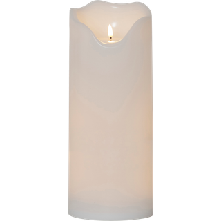 Star Trading - LED Block Light Flame Grand - 40 cm - Hvid