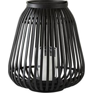 Asra Lanterne fra Villa Collection - Sort farve - Bambus/Glas