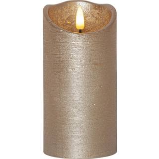 Star Trading Flamme Rustic Led Bloklys 15 Cm - LED-lys Voks Sort - 061-18