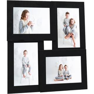 billedramme til 4x(10x15 cm) billeder MDF sort