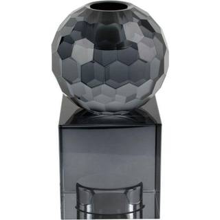 Lysestage sort Crystal Art - medium