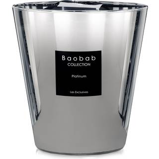 Baobab Collection Candlelight And Scents - 'Les Exclusives Platinum' candle, medium in Silver Glass & wax