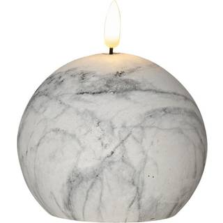 Star Trading - LED Block Light Flame Marble - Grå - 12