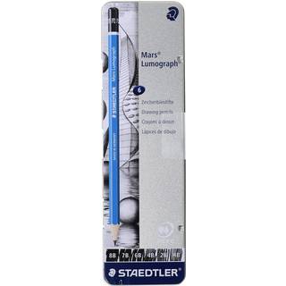Staedtler Lumograph Graphite -tegning og tegning af blyanter 100G6 S?t p? 6 grader i en attraktiv opbevaringstin (100G6)