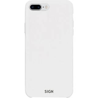 SiGN Liquid Silicone Cover til iPhone 7 & 8 Plus - Hvid