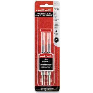 Uni-Ball Vision Elite Blx Rollerball Ink Pens Refills Bold Point 0,8 mm Bl?/sort 2 pakke