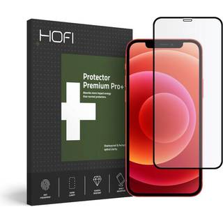 iPhone 12 Mini Hofi Full Pro+ Hærdet Glas Skærmbeskyttelse - Case Friendly - Sort