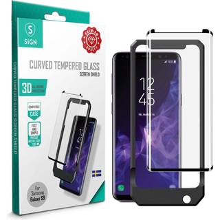 SiGN 3D Full Cover Skærmbeskyttelse i hærdet glas til Samsung Galaxy S9