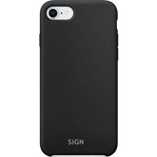 SiGN Liquid Silicone Cover til iPhone 7 & 8/SE 2 - Sort