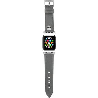 Karl Lagerfeld Saffiano-rem (ur 49/46/45/44/42 mm) - Sølv